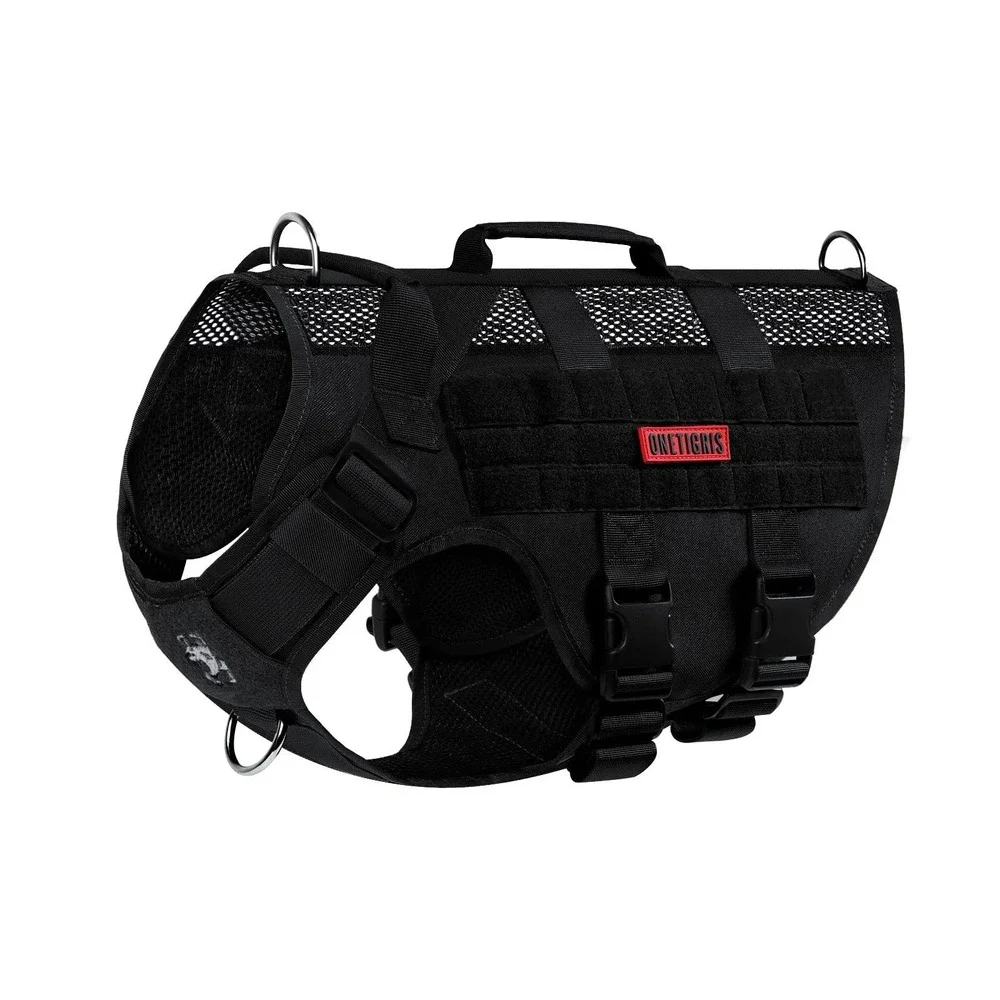 OneTigris Small Dog Harness No Pull Mesh Breathable Tactical Vest with Handles